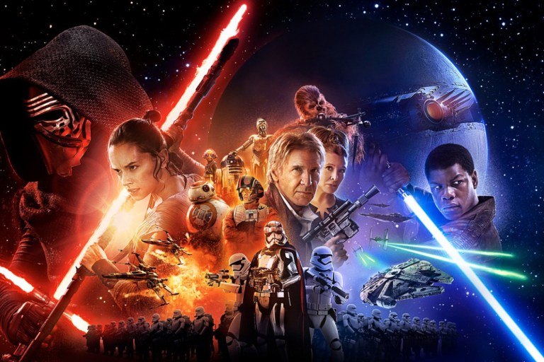 THE FORCE AWAKENS POSTER crops